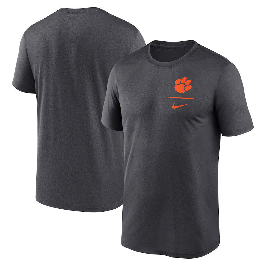 Clemson Tigers Nike Primary Logo Legend Performance T-Shirt - Anthracite - UKASSNI