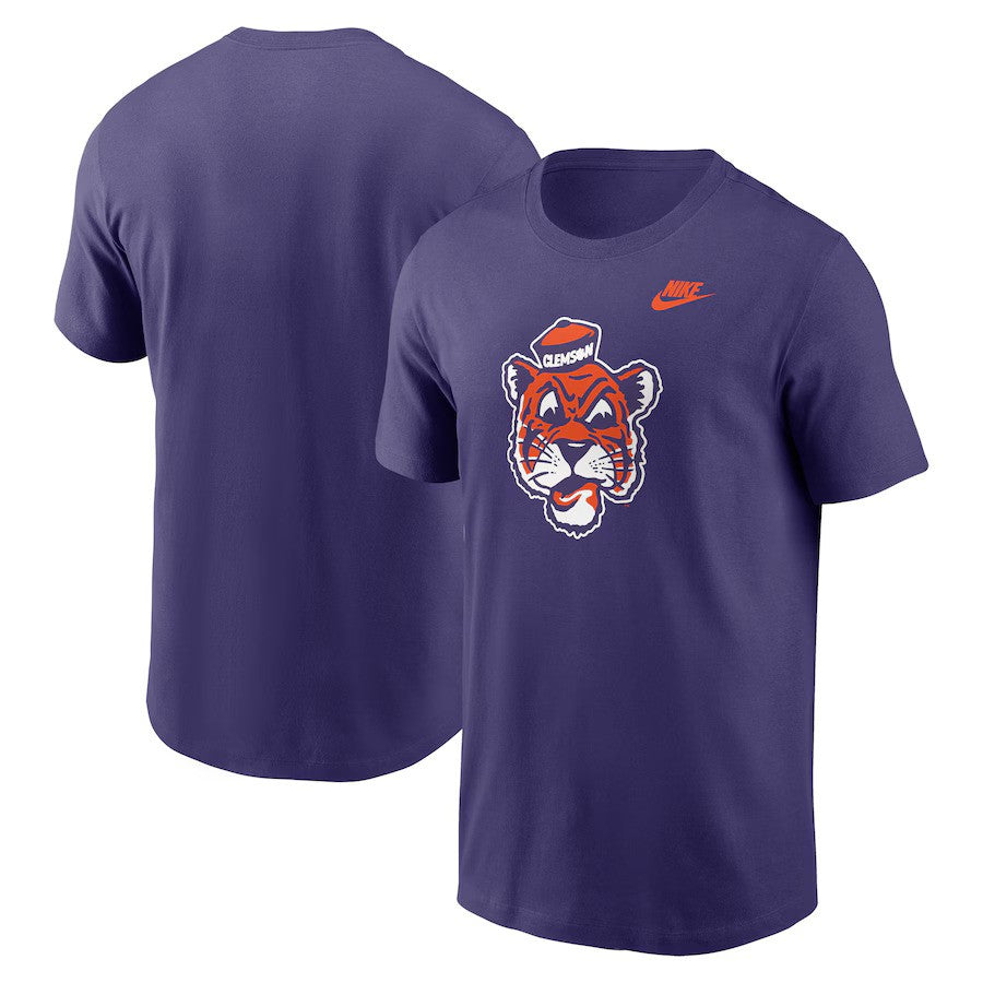 Clemson Tigers Nike Legacy Alternate Logo T-Shirt - Purple - UKASSNI