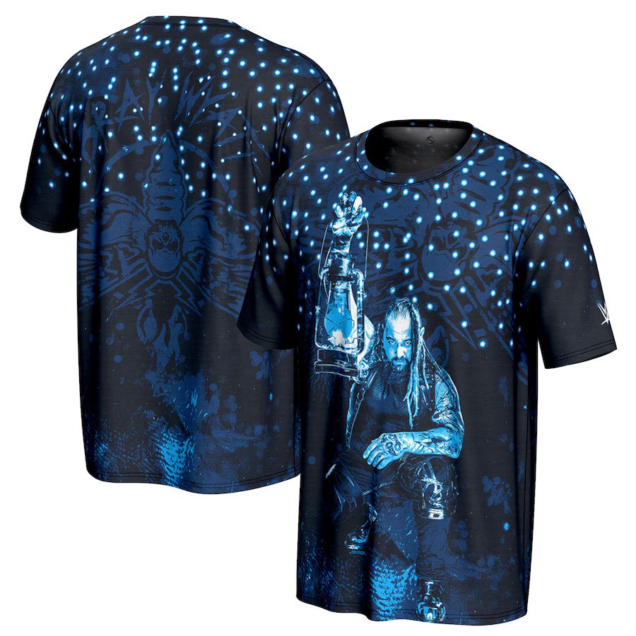 Bray Wyatt WWE ProSphere Fireflies T-Shirt - Blue - UKASSNI