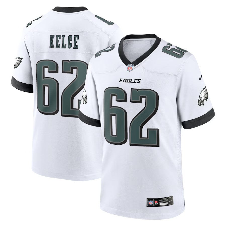 Jason Kelce Philadelphia Eagles Nike Game Jersey - White - UKASSNI
