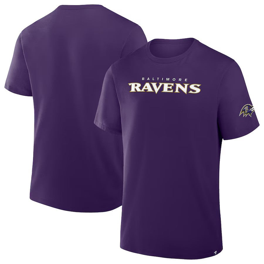 Baltimore Ravens NFL Fanatics Legacy Cotton T-Shirt - Purple - UKASSNI