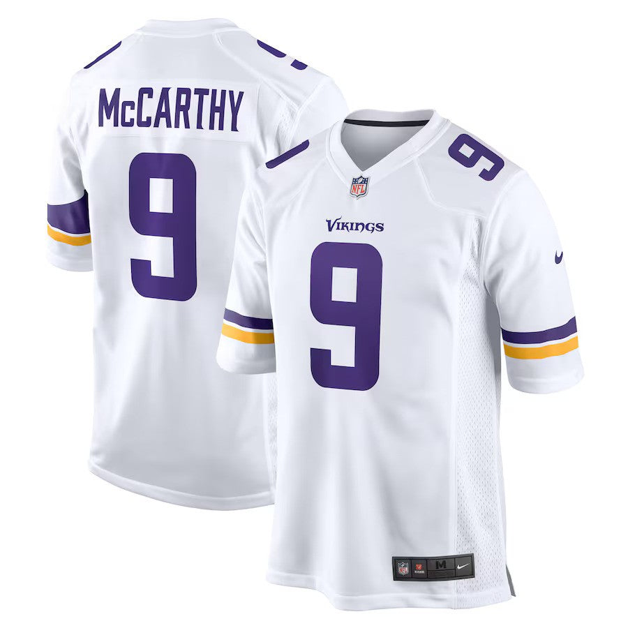 J.J. McCarthy Minnesota Vikings Nike Game Jersey - White - UKASSNI