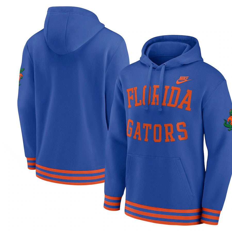 Florida Gators Nike Legacy Retro Pullover Hoodie - Royal - UKASSNI