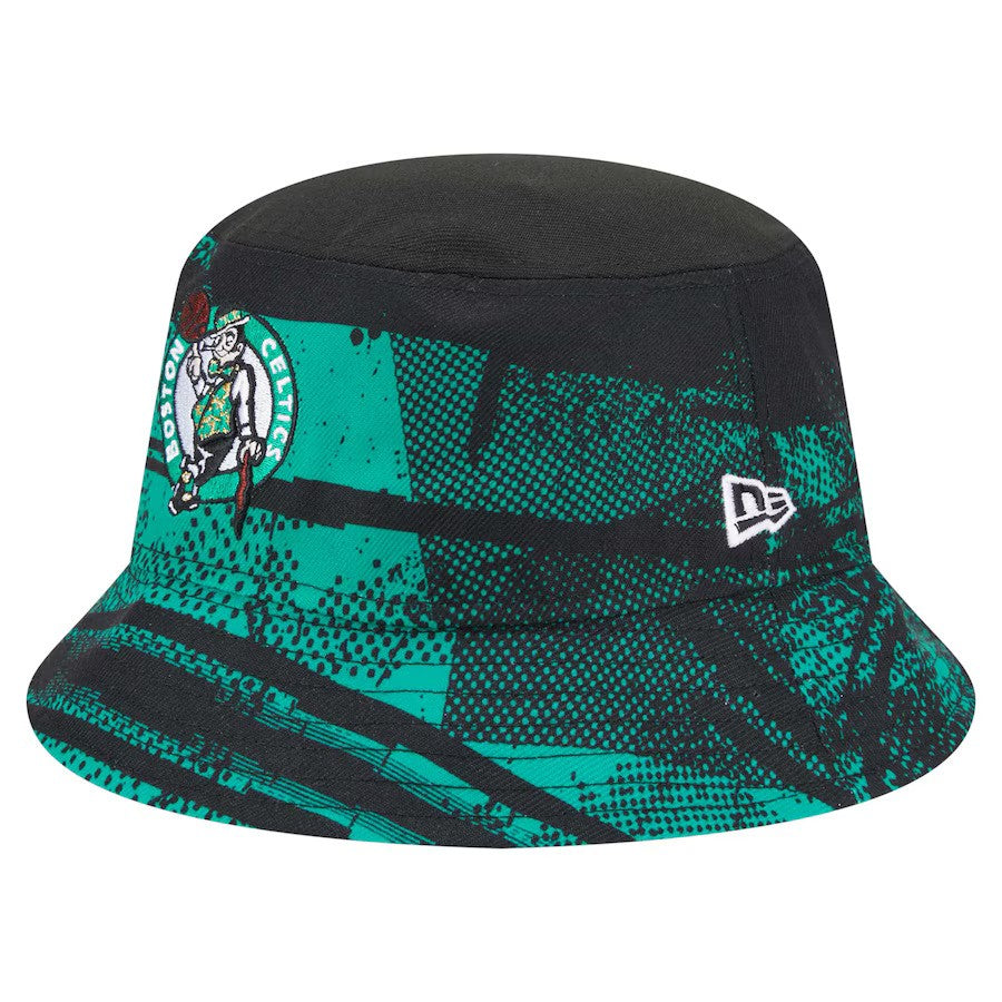 Boston Celtics New Era Tip-Off Bucket Hat - Black/Kelly Green - UKASSNI