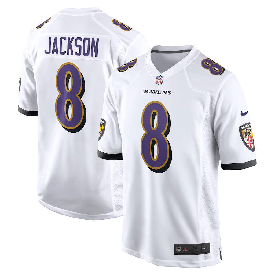 Baltimore Ravens NFL Lamar Jackson Nike Game Jersey – White (USA Stock) - UKASSNI
