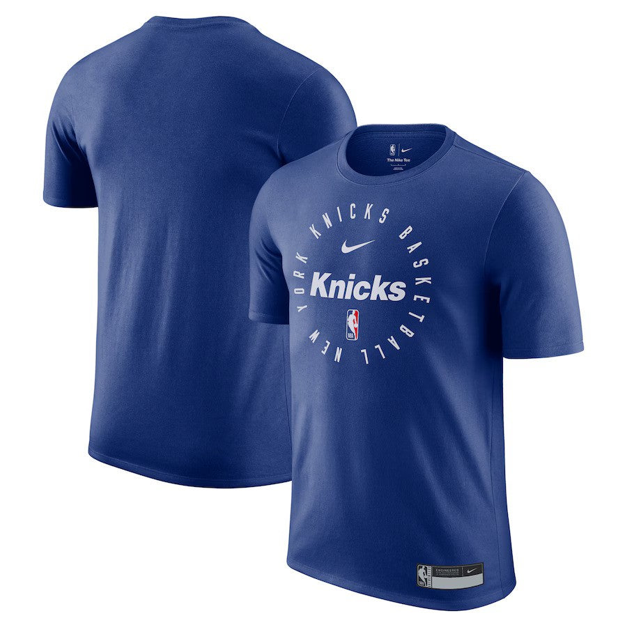 New York Knicks Nike 2024/25 Legend On-Court Practice Performance T-Shirt - Blue - UKASSNI