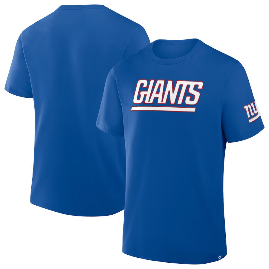 New York Giants NFL Fanatics Legacy Cotton T-Shirt - Royal - UKASSNI