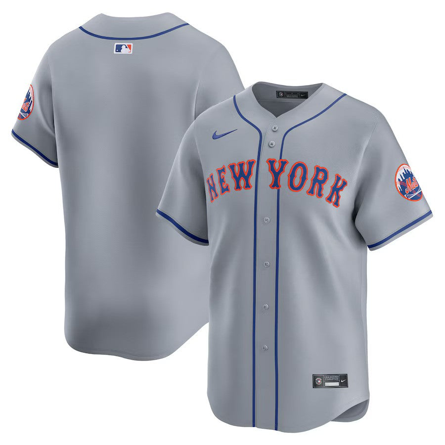 New York Mets Nike Away Limited Jersey - Gray - UKASSNI