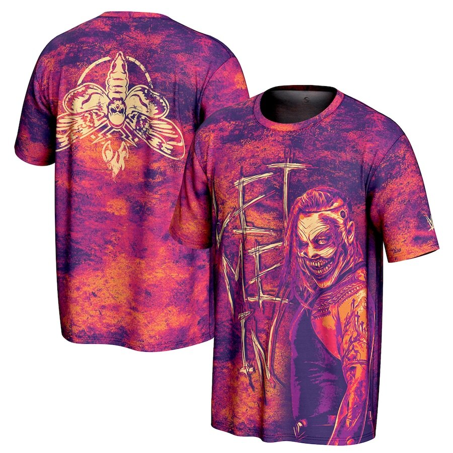 Bray Wyatt WWE UK Large ProSphere The Fiend Let Me In T-Shirt - Purple - UKASSNI