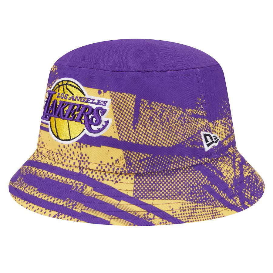 Los Angeles Lakers New Era Tip-Off Bucket Hat - Purple/Gold - UKASSNI