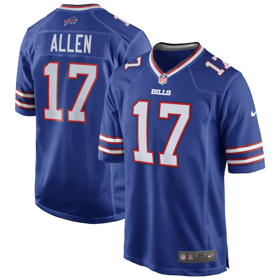 Josh Allen NFL Buffalo Bills Nike Team Game Player Jersey – Royal (USA Stock) - UKASSNI