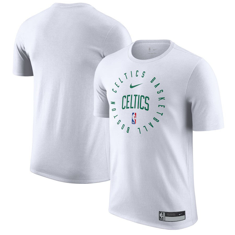 Boston Celtics Nike 2024/25 Legend On-Court Practice Performance T-Shirt - White - UKASSNI