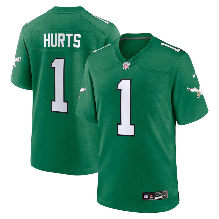 Jalen Hurts NFL Philadelphia Eagles Nike Alternate Game Player Jersey – Kelly Green (USA Stock) - UKASSNI