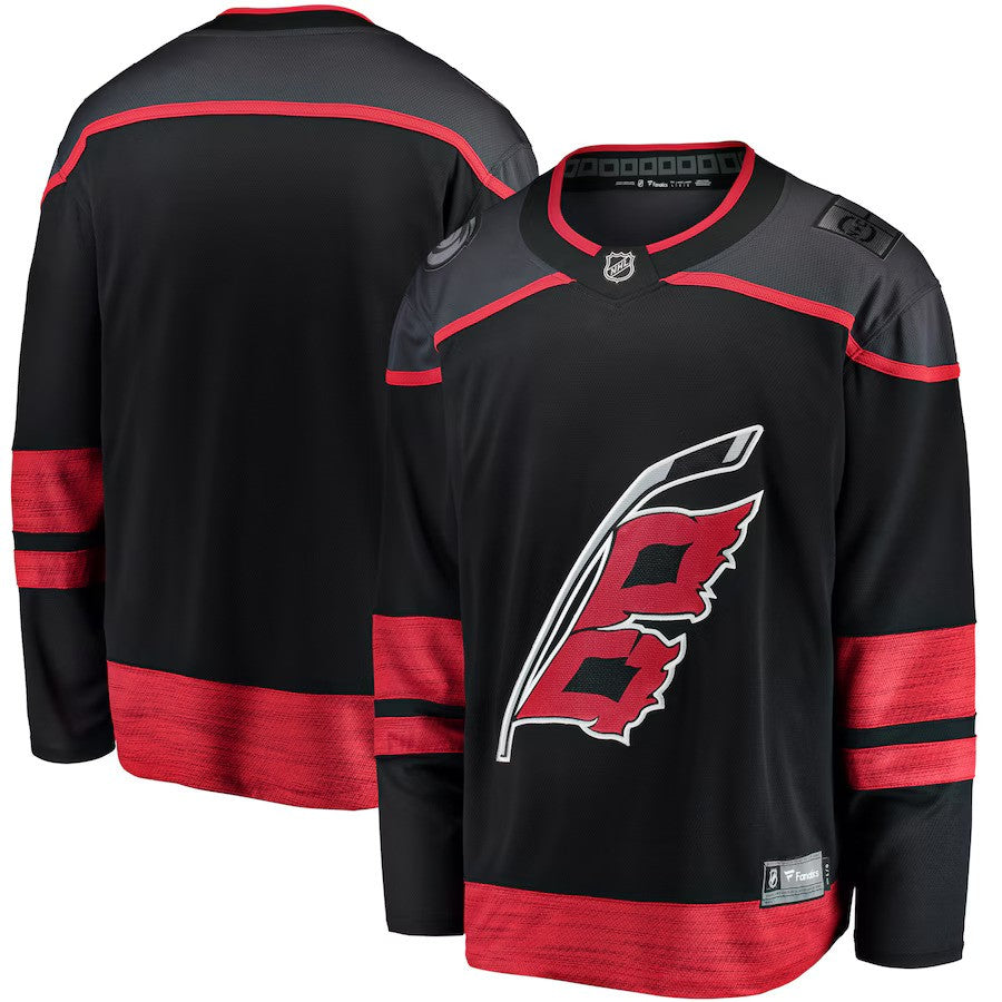 Carolina Hurricanes NHL Fanatics Home Breakaway Jersey - Black - UKASSNI