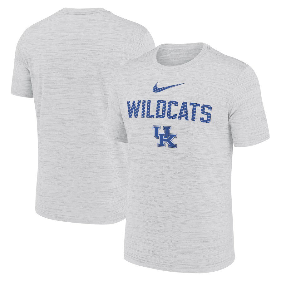 Kentucky Wildcats NCAA Nike Campus Slant Velocity Performance T-Shirt - White - UKASSNI