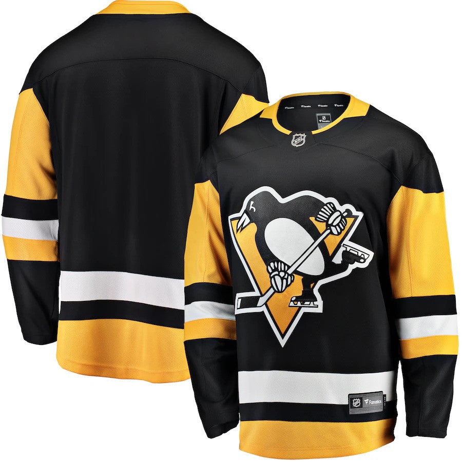 Pittsburgh Penguins NHL Fanatics Breakaway Home Jersey - Black - UKASSNI