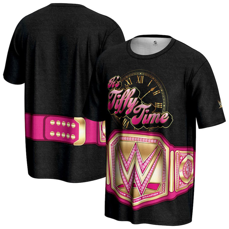 Tiffany Stratton WWE ProSphere Tiffy Time T-Shirt – Black (USA Stock) - UKASSNI