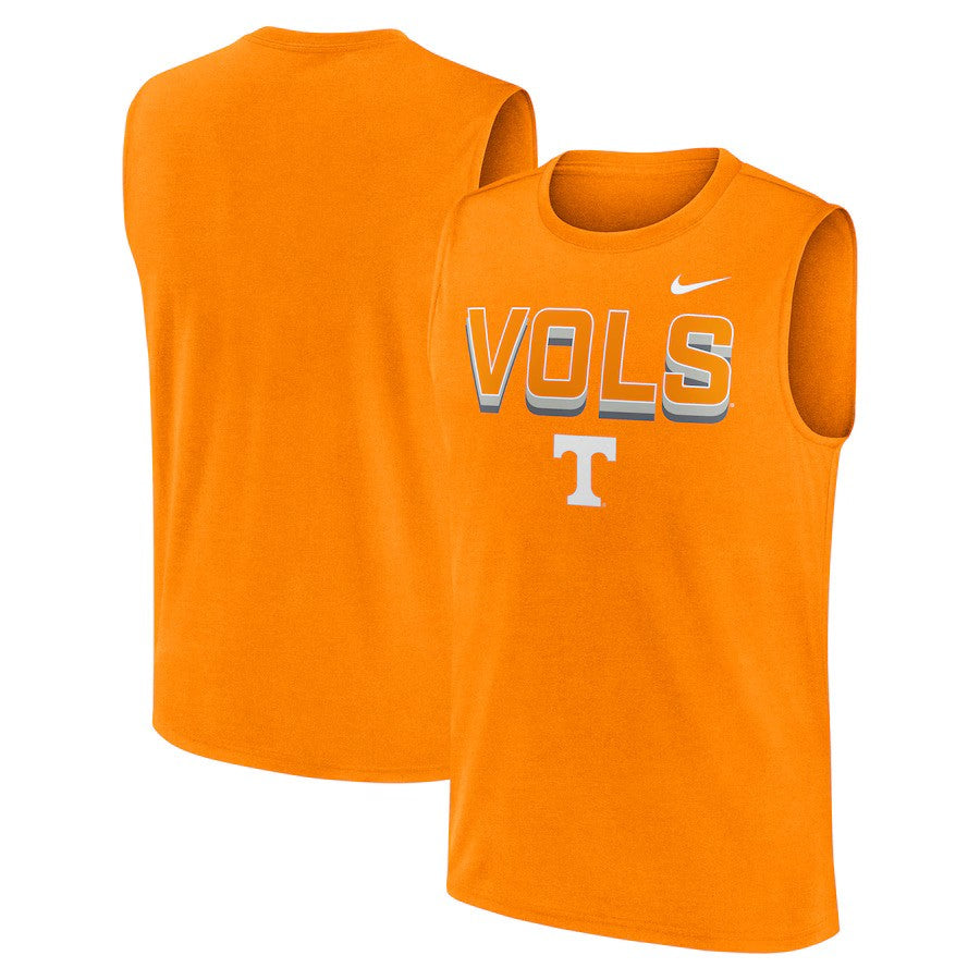 Tennessee Volunteers NCAA Nike Primetime Tricode Legend Performance Tank Top – Tennessee Orange – Medium (UK Stock) - UKASSNI
