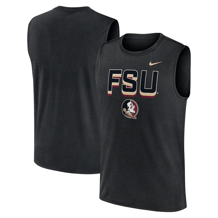Florida State Seminoles NCAA Nike Primetime Tricode Legend Performance Tank Top – Black (USA Stock) - UKASSNI
