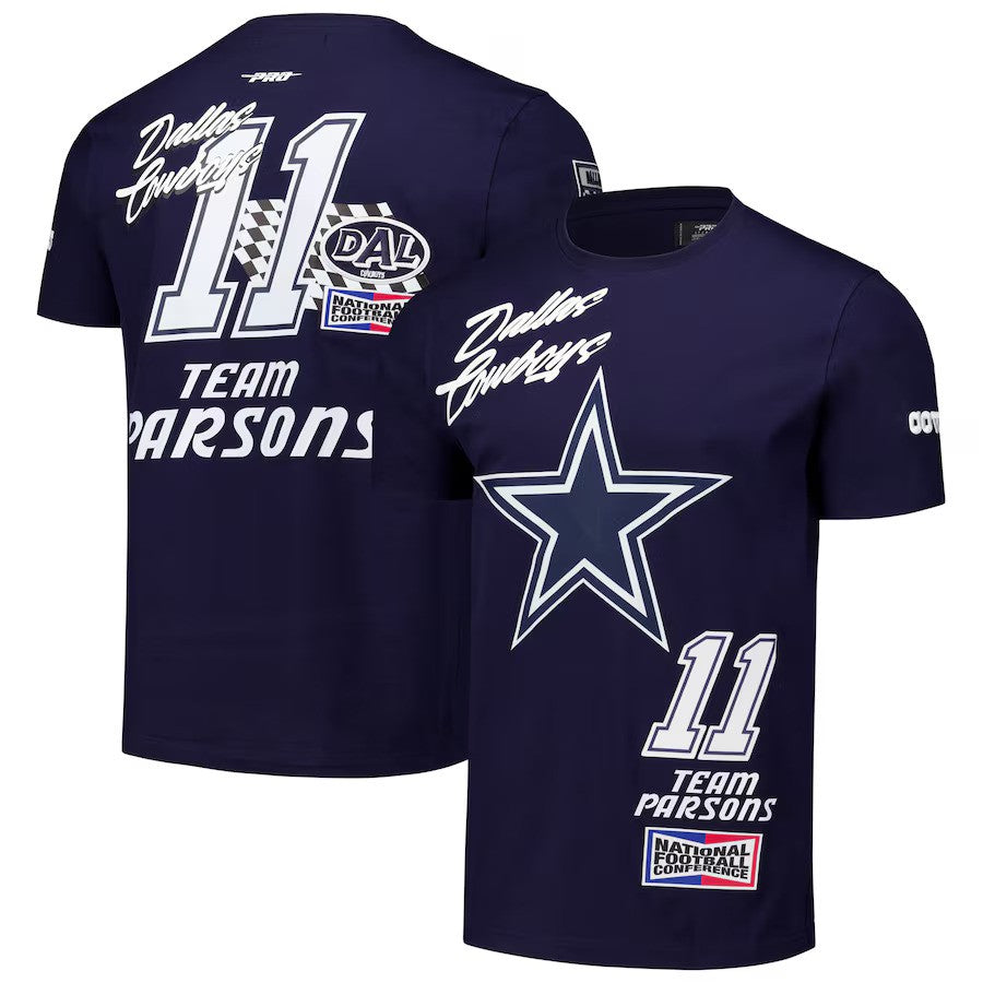 Micah Parsons NFL Dallas Cowboys Pro Standard Fast Lane Name & Number Player T-Shirt - Navy - UKASSNI