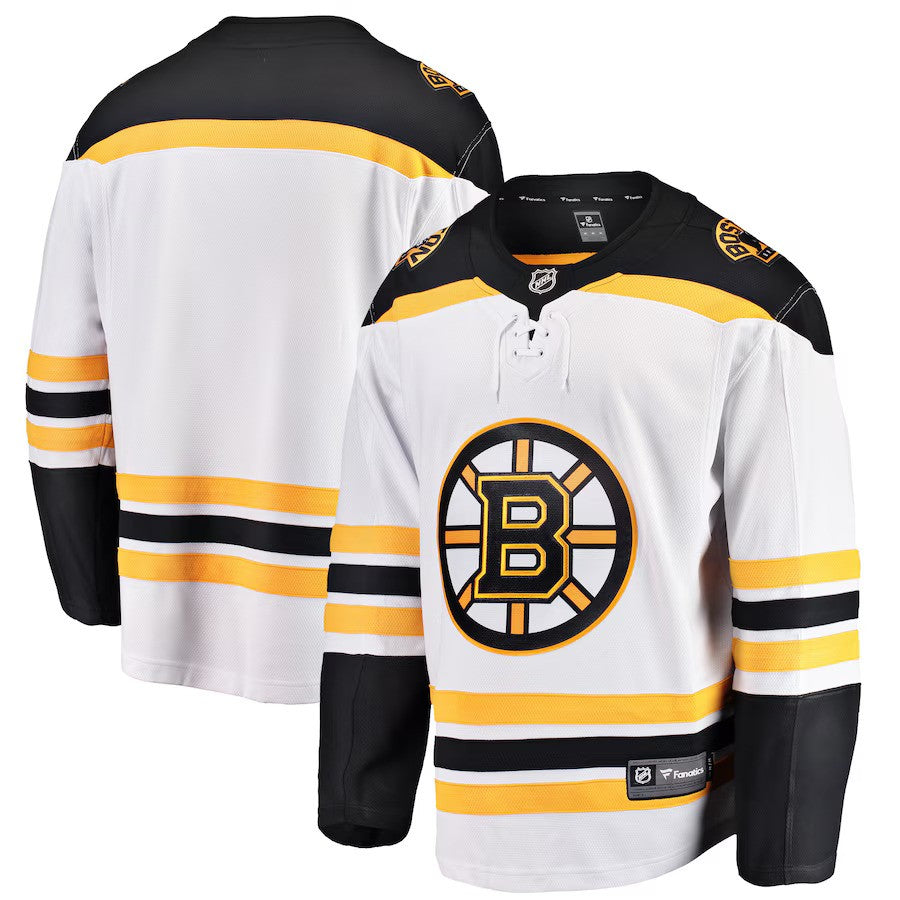 Boston Bruins NHL Fanatics Breakaway Away Jersey - White - UKASSNI