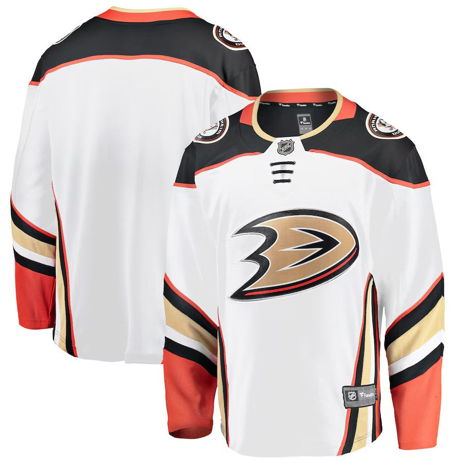 Anaheim Ducks NHL Fanatics Breakaway Away Jersey - White - UKASSNI