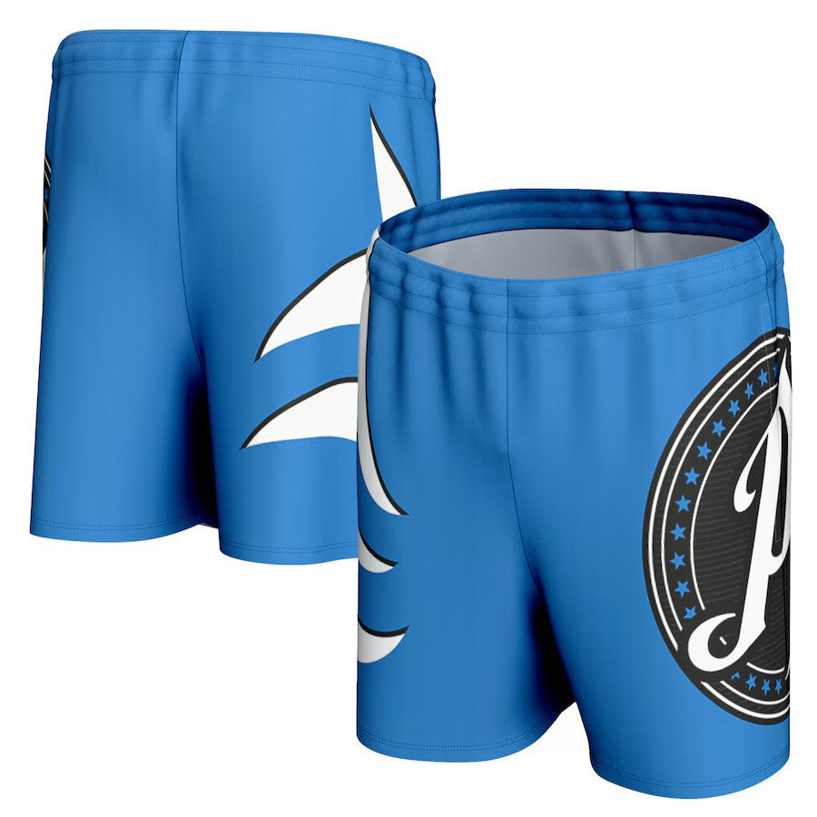AJ Styles WWE ProSphere In-Ring Shorts – Blue (USA Stock) - UKASSNI