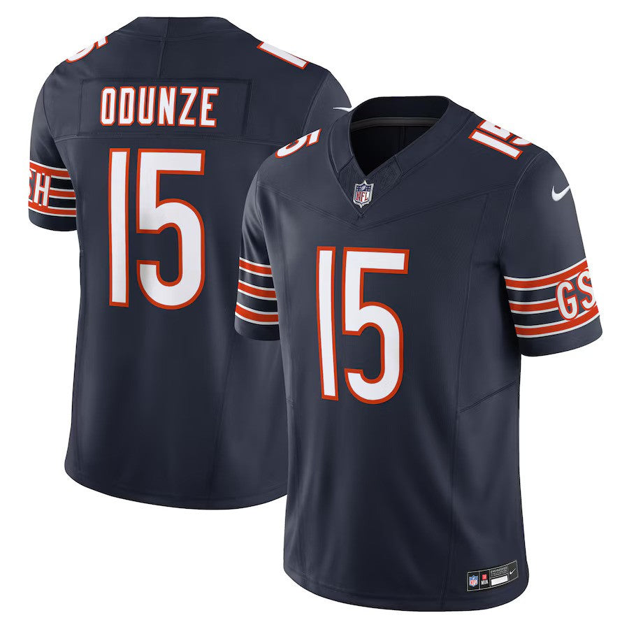 Chicago Bears NFL Rome Odunze Nike Vapor F.U.S.E. Limited Jersey – Navy (USA Stock) - UKASSNI