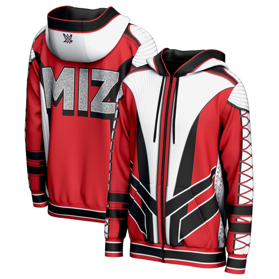 The Miz ProSphere Entrance Jacket Full-Zip Hoodie - Red - UKASSNI