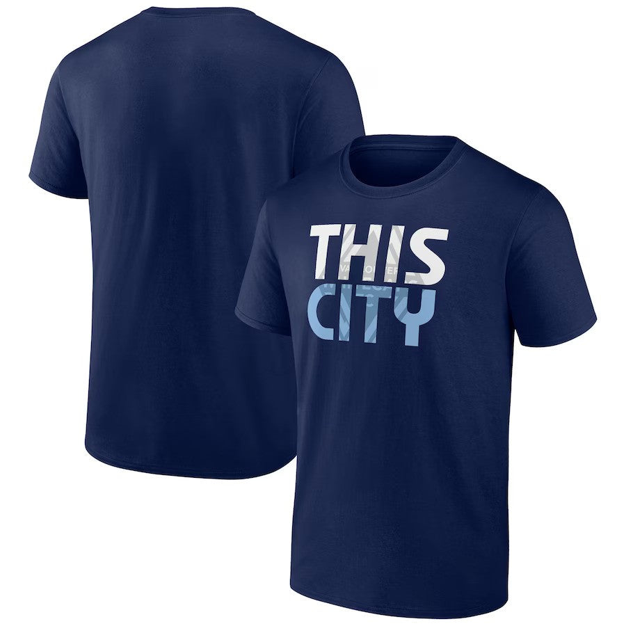 Vancouver Whitecaps FC Fanatics Branded Hometown Collection Team T-Shirt - Navy - UKASSNI