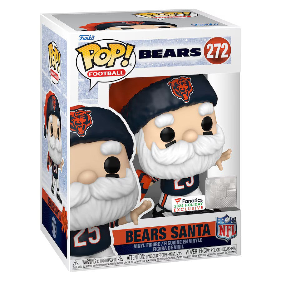 Chicago Bears Santa Funko Pop! 2024 Fanatics Exclusive Vinyl Figure - UKASSNI