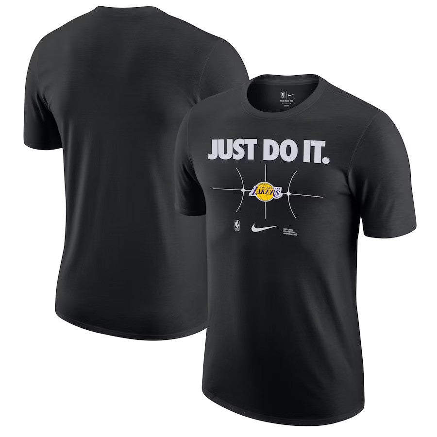 Los Angeles Lakers Nike Just Do It T-Shirt - Black - UKASSNI