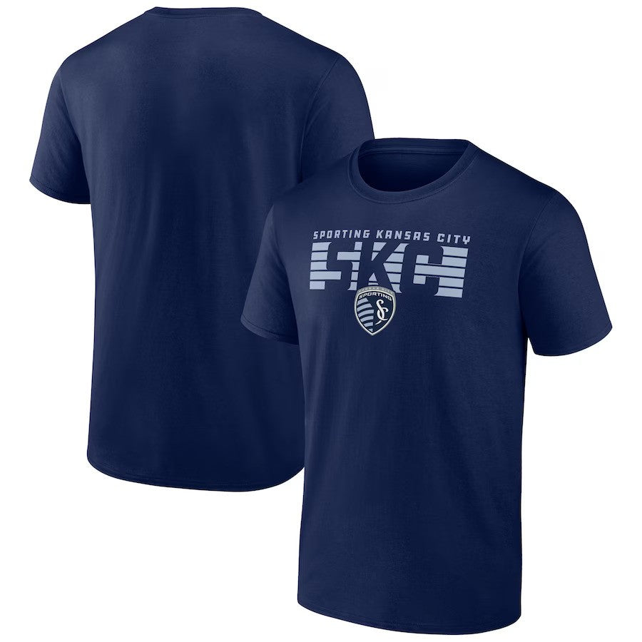 Sporting Kansas City Fanatics Branded Hometown Collection Team T-Shirt - Navy - UKASSNI