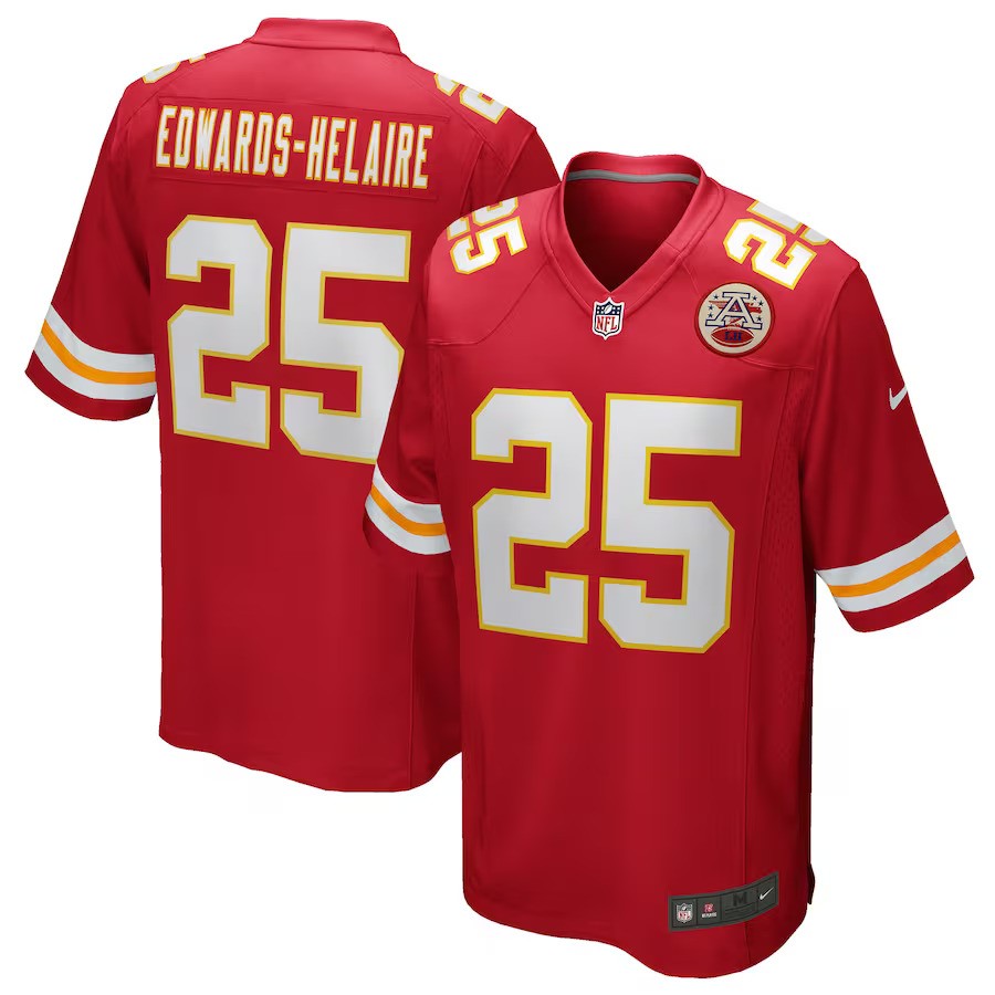 Clyde Edwards-Helaire Kansas City Chiefs Nike Game Jersey - Red - UKASSNI