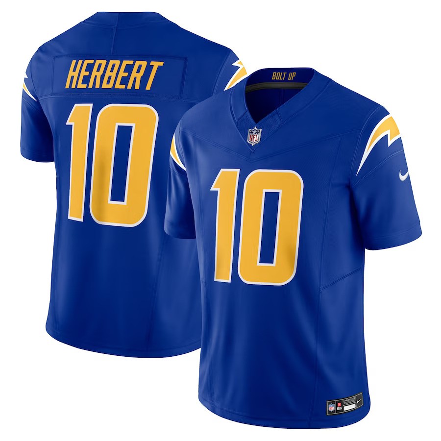 Justin Herbert Los Angeles Chargers Nike Vapor F.U.S.E. Limited Jersey - Royal - UKASSNI