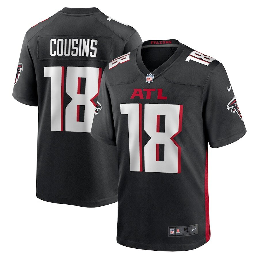 Atlanta Falcons NFL Kirk Cousins Nike Game Player Jersey – Black (USA Stock) - UKASSNI