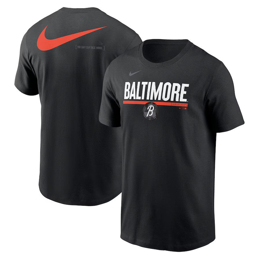 Baltimore Orioles Nike 2-Hit Speed City Connect T-Shirt - Black - UKASSNI