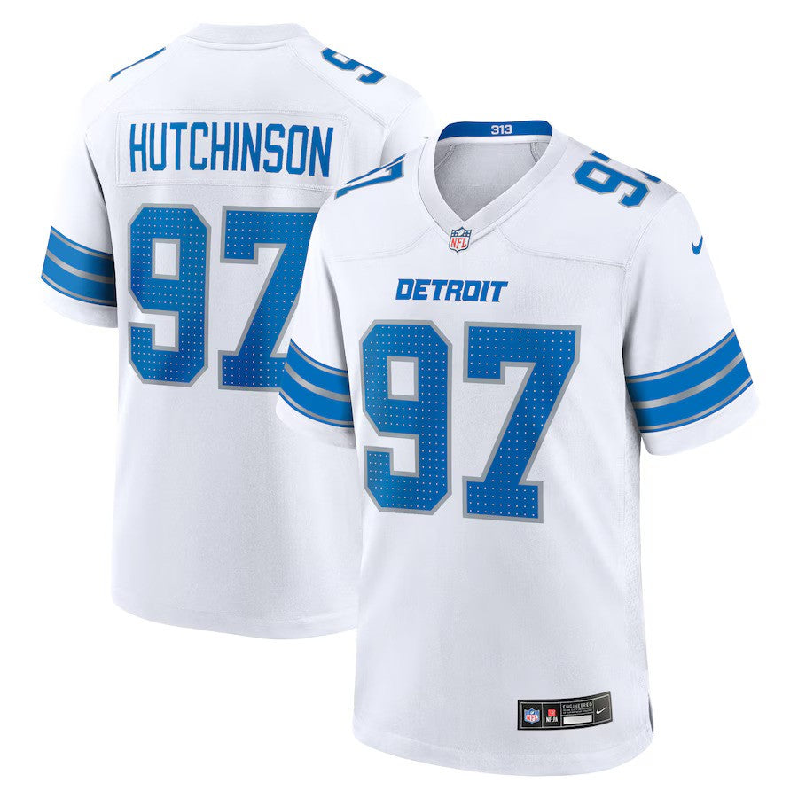 Detroit Lions NFL Aidan Hutchinson Nike Game Jersey – White (USA Stock) - UKASSNI