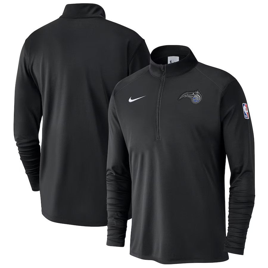 Orlando Magic NBA 2024/25 Courtside Performance Half-Zip Top – Black – Medium (UK Stock) - UKASSNI