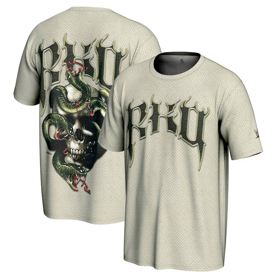 Randy Orton WWE ProSphere RKO Skull T-Shirt – Tan (USA Stock) - UKASSNI