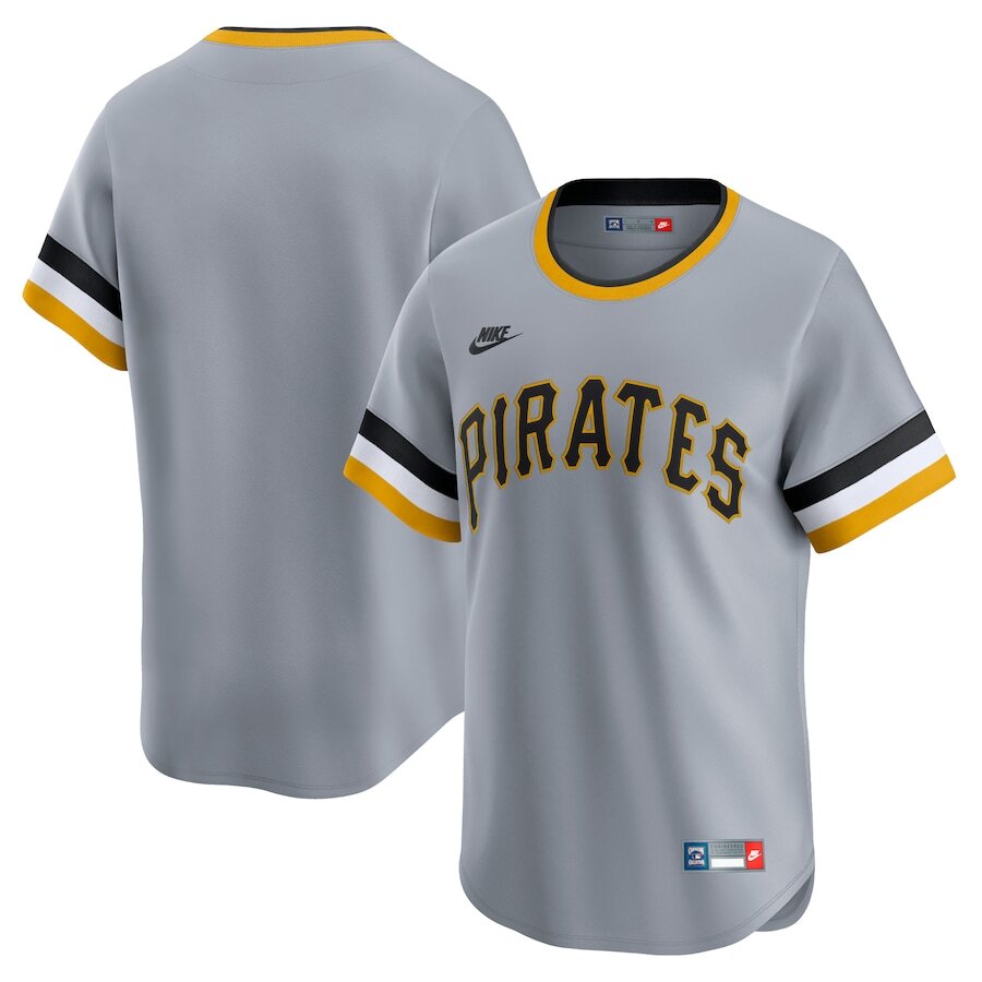 Pittsburgh Pirates Nike Cooperstown Collection Limited Jersey - Gray - UKASSNI