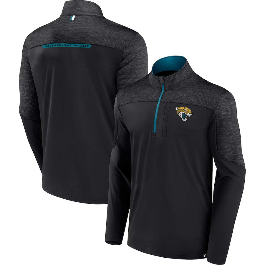 Jacksonville Jaguars NFL UK XL Fanatics Defender Half-Zip Top - Black - UKASSNI