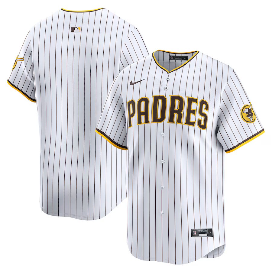 San Diego Padres Nike Home Limited Jersey - White - UKASSNI