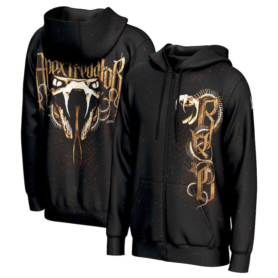 Randy Orton WWE ProSphere Viper Full-Zip Hoodie – Black (USA Stock) - UKASSNI