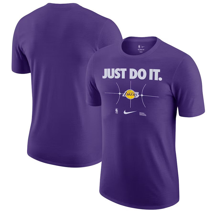 Los Angeles Lakers Nike Just Do It T-Shirt - Purple - UKASSNI