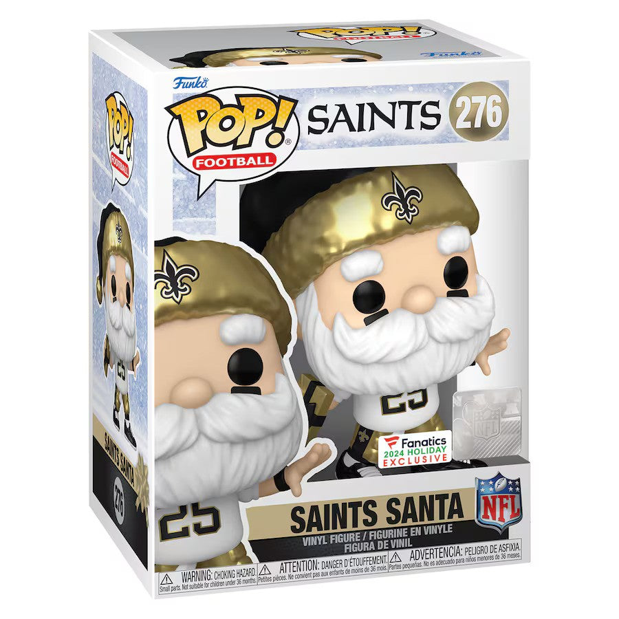 New Orleans Saints Santa Funko Pop! 2024 Fanatics Exclusive Vinyl Figure - UKASSNI