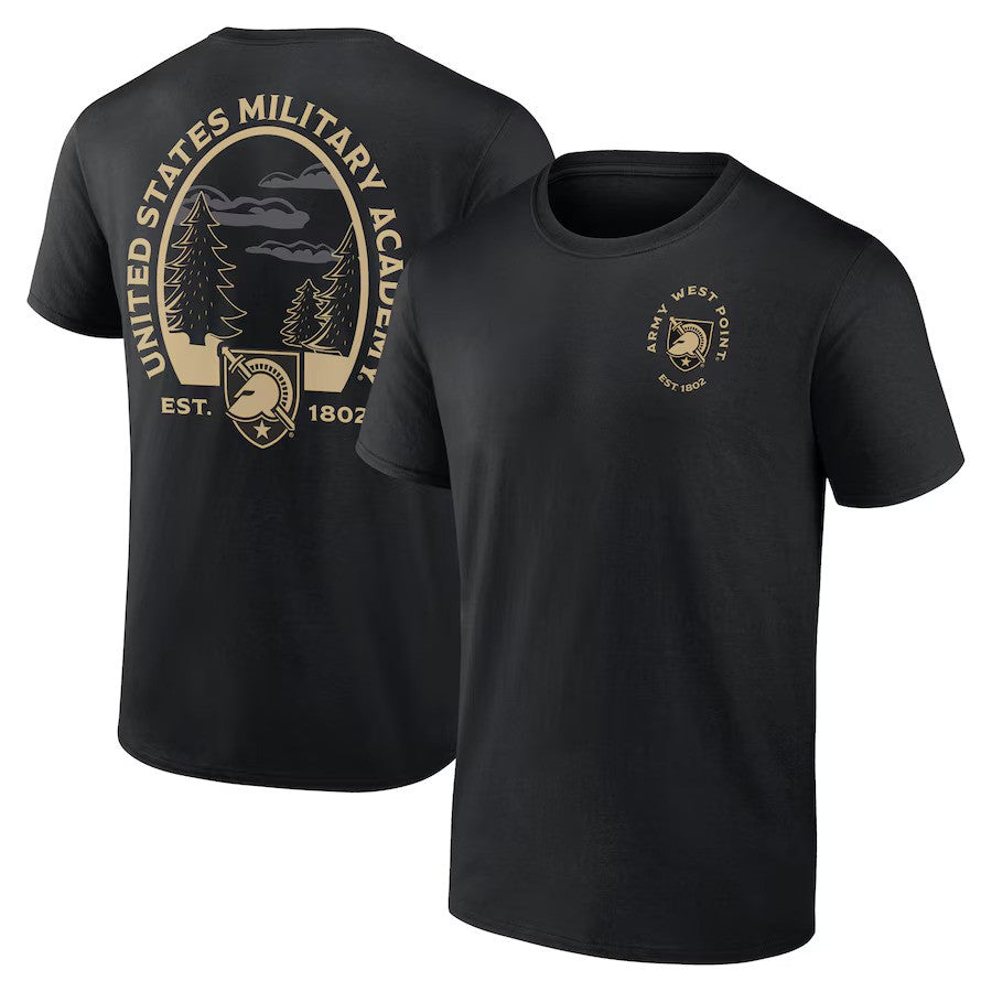 Army Black Knights Fanatics Branded Regional Outdoors T-Shirt - Black - UKASSNI