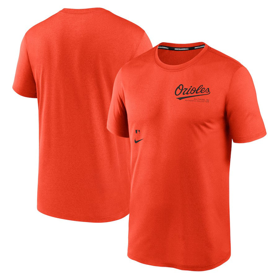 Baltimore Orioles Nike Authentic Collection Early Work Tri-Blend Performance T-Shirt - Orange - UKASSNI