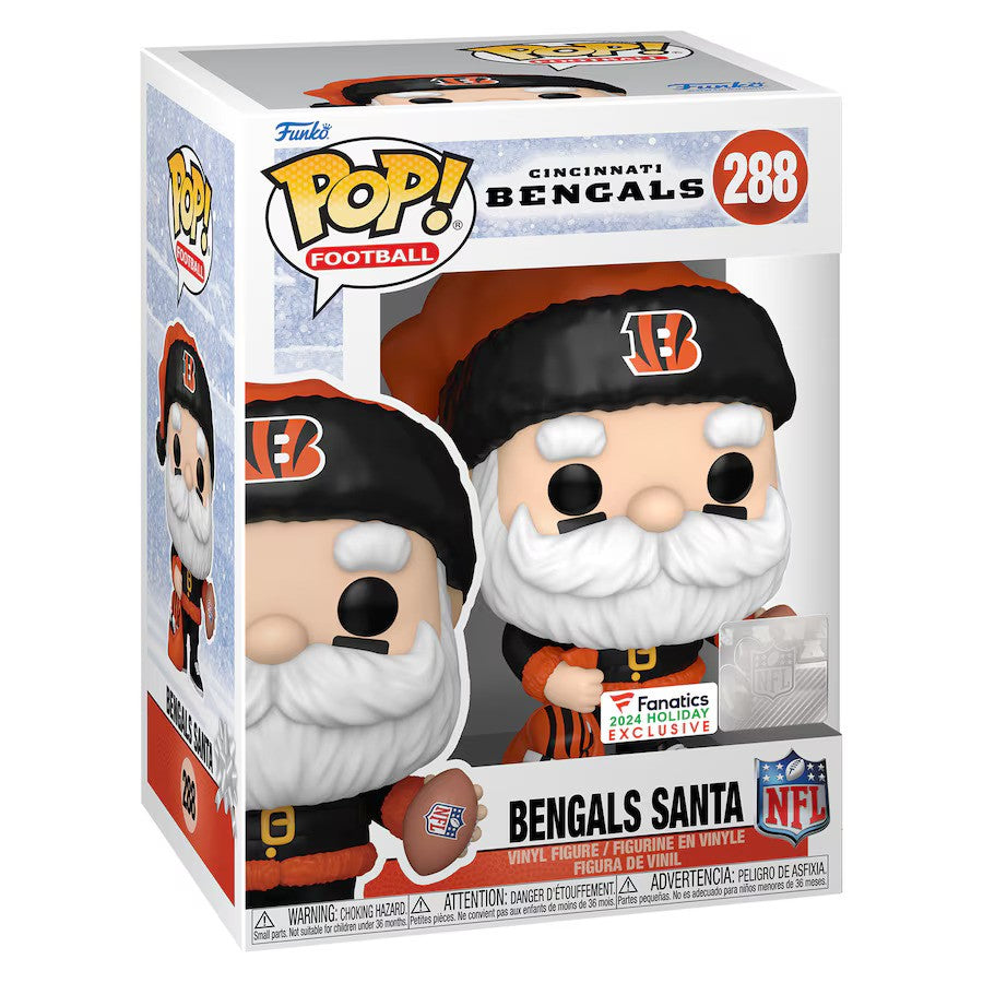 Cincinnati Bengals Santa Funko Pop! 2024 Fanatics Exclusive Vinyl Figure - UKASSNI