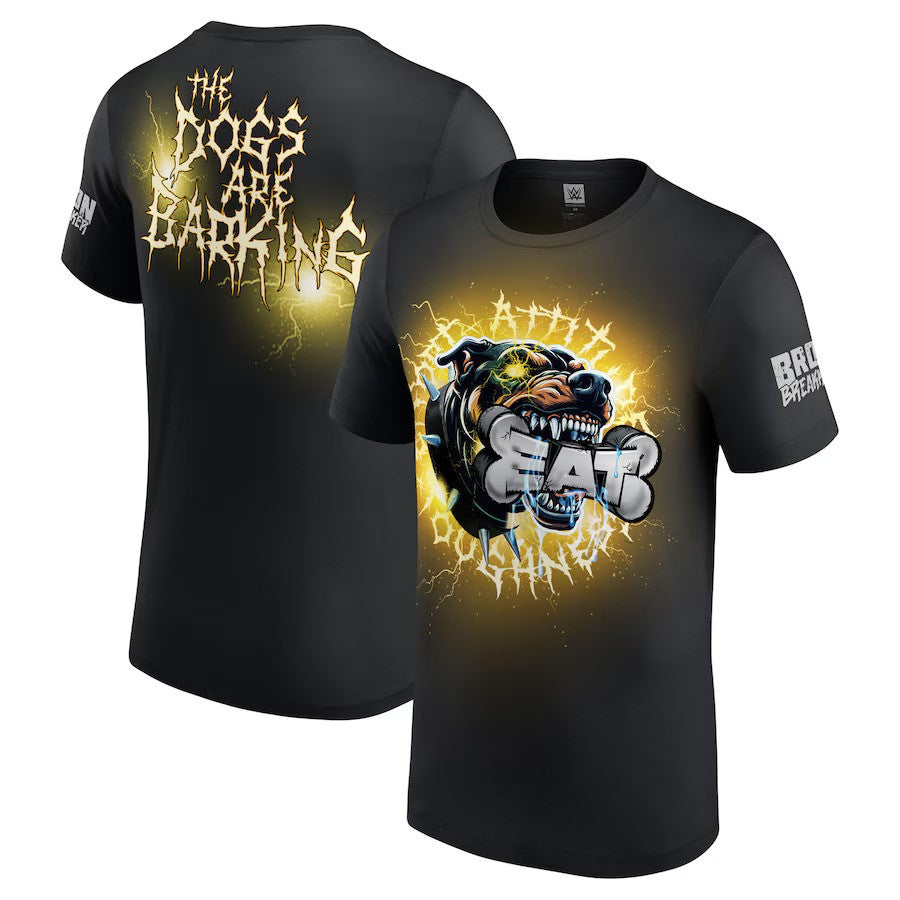 Bron Breakker WWE The Dogs Are Barking T-Shirt - Black - UKASSNI